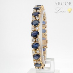 Bracelet Or Saphirs Diamants