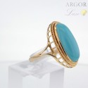 Bague Or jaune et Turquoise