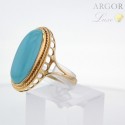 Bague Or jaune et Turquoise