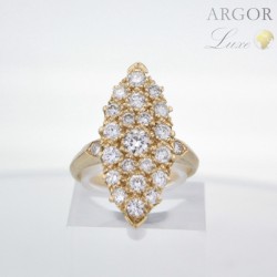 Bague Marquise Or Diamants