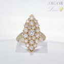 Bague Marquise Or Diamants