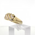 Bague occasion Or Jaune Diamants baguettes