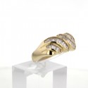 Bague occasion Or Jaune Diamants baguettes