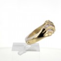 Bague occasion Or Jaune Diamants baguettes