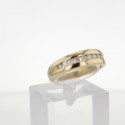 Bague Or jaune 18K et diamants