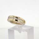 Bague Or jaune 18K et diamants