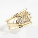 Bague Or Jaune 18k Diamant