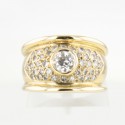 Bague Or Jaune 18k Diamant