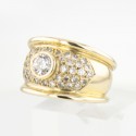 Bague Or Jaune 18k Diamant