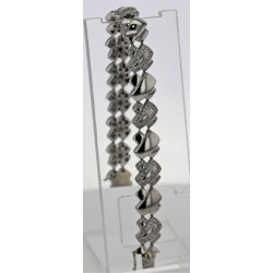 Bracelet Or blanc pavage diamants