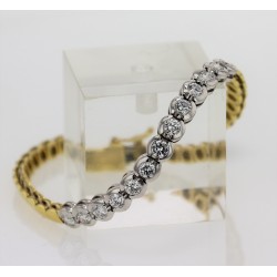 Bracelet 2 Ors diamants