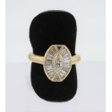 Bague Or Jaune 18K Diamants