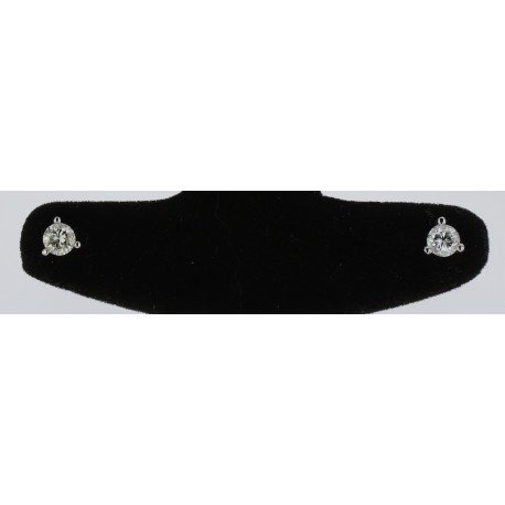 Boucles d'oreilles Or blanc 18K Clous diamants Boucles d'oreilles Or blanc 18K Clous diamants